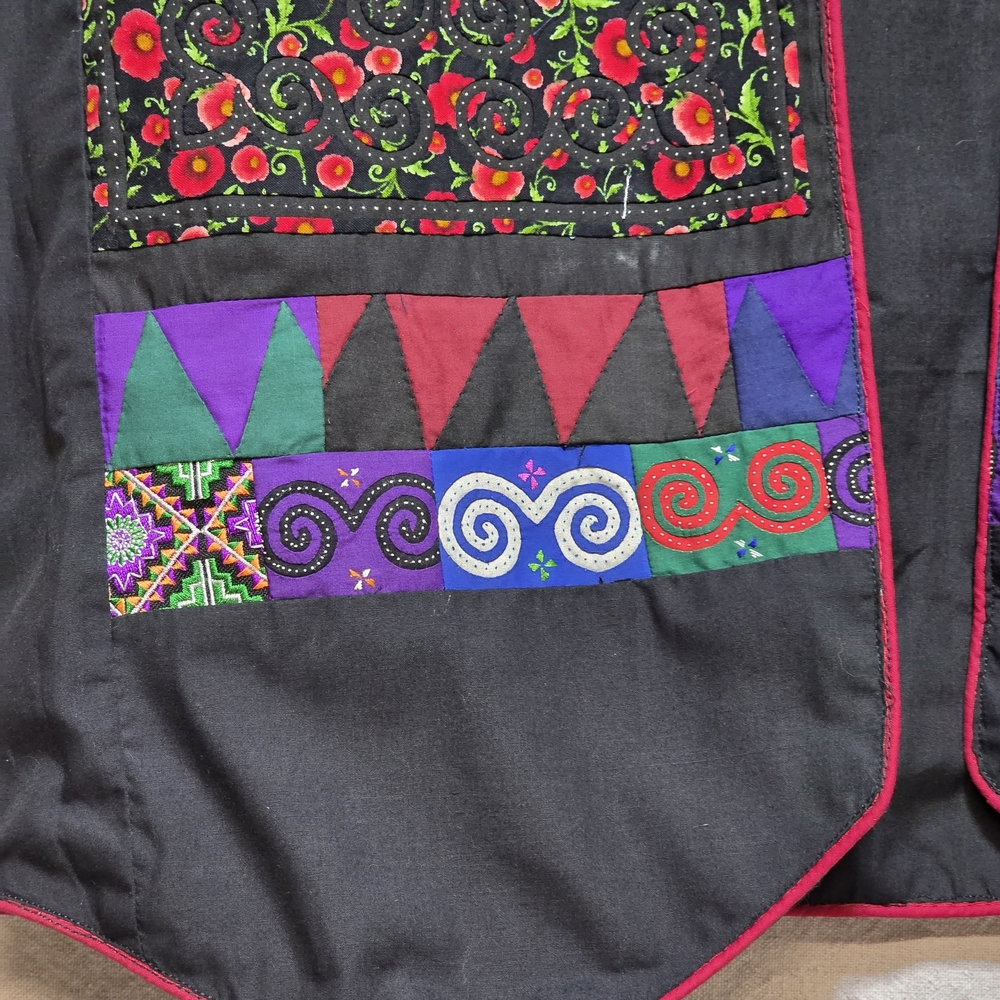 Colorful Patchwork Vest Handmade - Picture 3 of 7